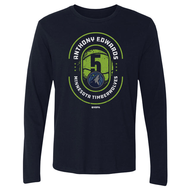Anthony Edwards Men's Long Sleeve T-Shirt | 500 LEVEL