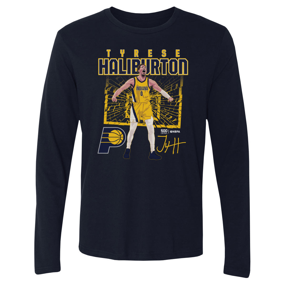 Tyrese Haliburton Men's Long Sleeve T-Shirt | 500 LEVEL