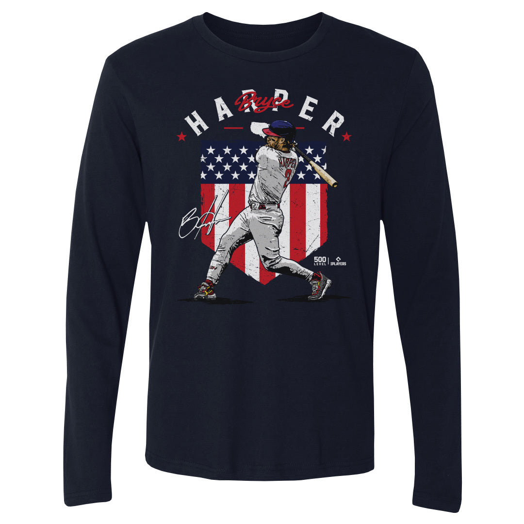 Bryce Harper Men's Long Sleeve T-Shirt | 500 LEVEL