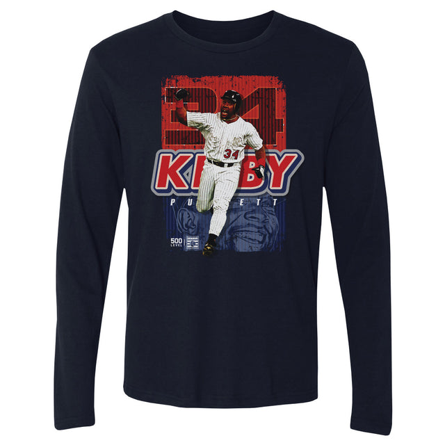 Kirby Puckett Men's Long Sleeve T-Shirt | 500 LEVEL
