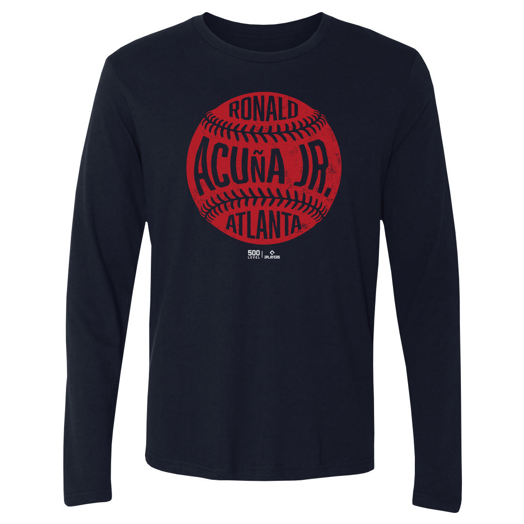 Ronald Acuna Jr. Men's Long Sleeve T-Shirt | 500 LEVEL