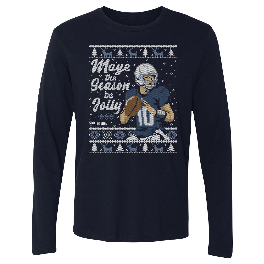 Drake Maye Men's Long Sleeve T-Shirt | 500 LEVEL