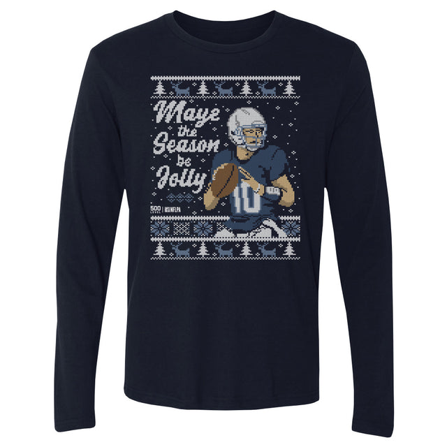 Drake Maye Men's Long Sleeve T-Shirt | 500 LEVEL