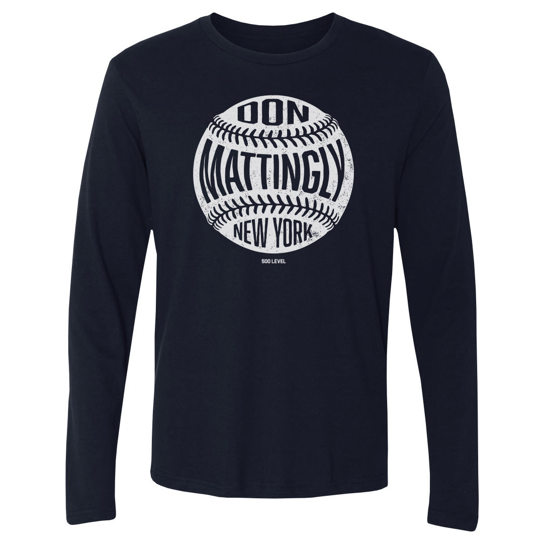 Don Mattingly Men's Long Sleeve T-Shirt | 500 LEVEL