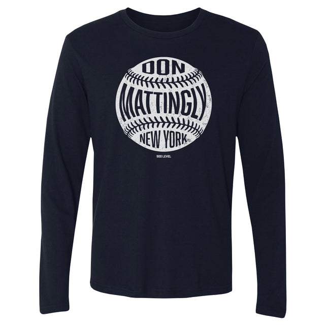 Don Mattingly Men's Long Sleeve T-Shirt | 500 LEVEL