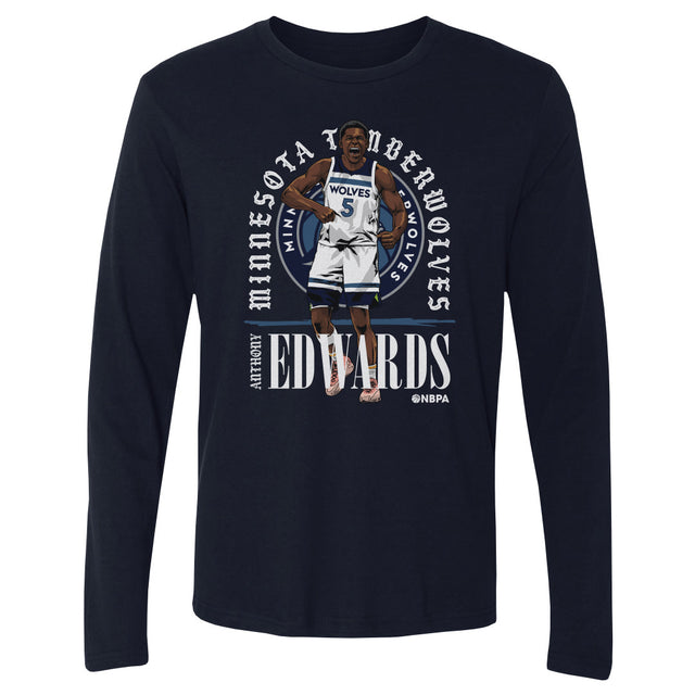 Anthony Edwards Men's Long Sleeve T-Shirt | 500 LEVEL
