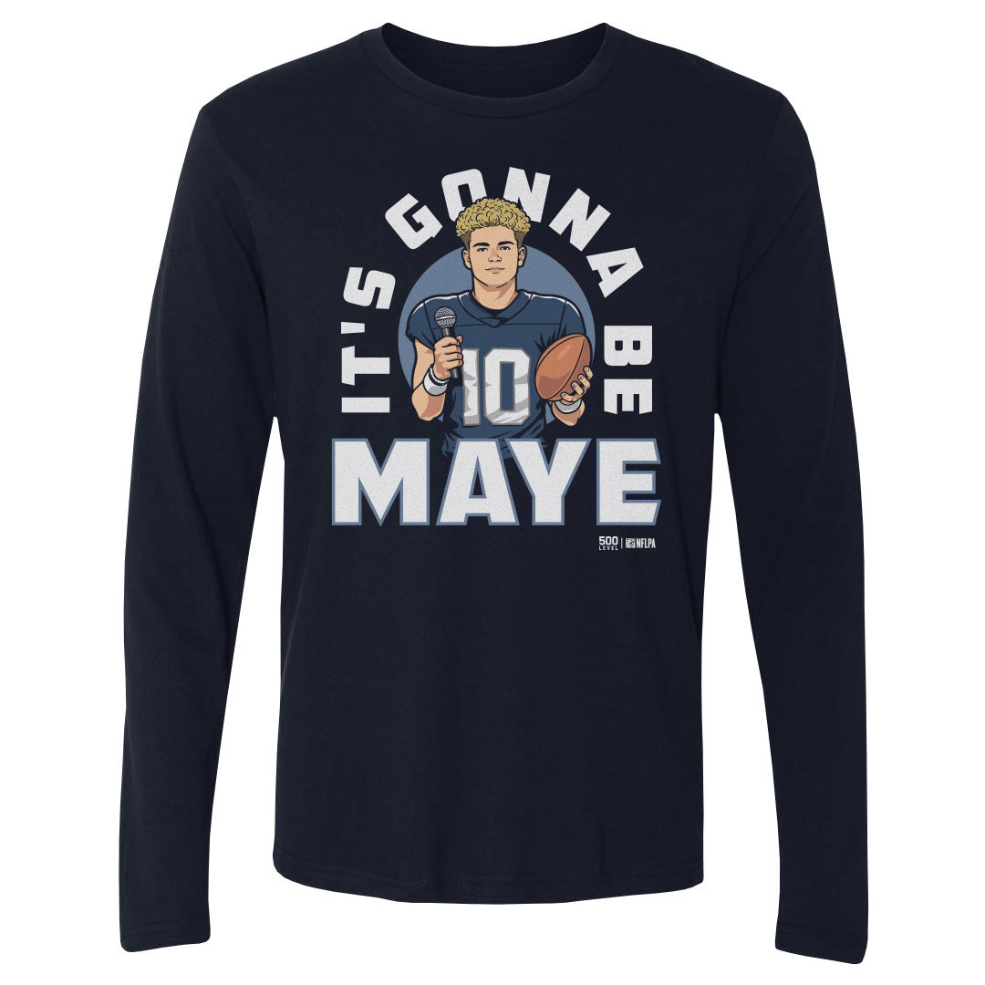 Drake Maye Men's Long Sleeve T-Shirt | 500 LEVEL