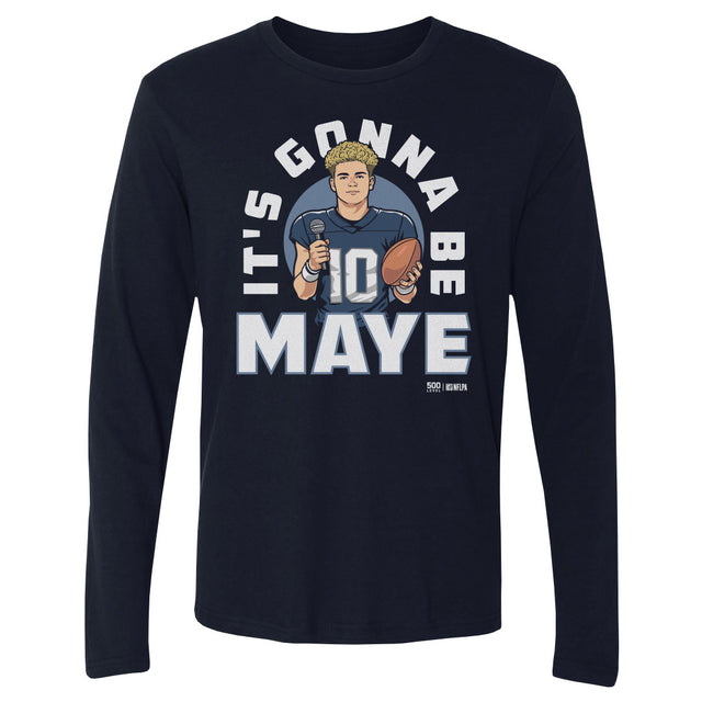 Drake Maye Men's Long Sleeve T-Shirt | 500 LEVEL