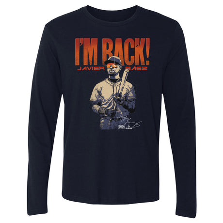 Javier Baez Men's Long Sleeve T-Shirt | 500 LEVEL