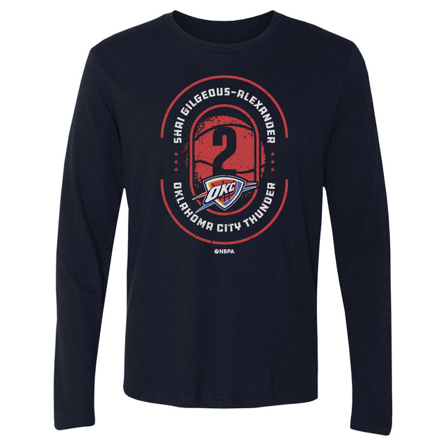 Shai Gilgeous-Alexander Men's Long Sleeve T-Shirt | 500 LEVEL