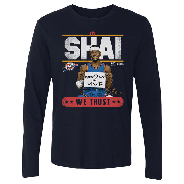 Shai Gilgeous-Alexander Men's Long Sleeve T-Shirt | 500 LEVEL