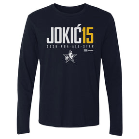 Nikola Jokic Men's Long Sleeve T-Shirt | 500 LEVEL