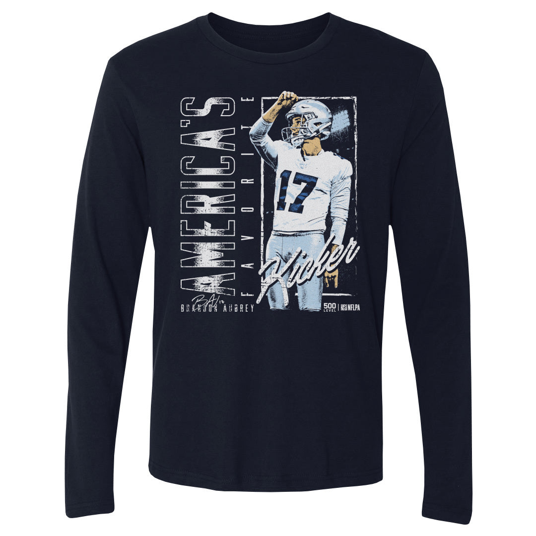 Brandon Aubrey Men's Long Sleeve T-Shirt | 500 LEVEL