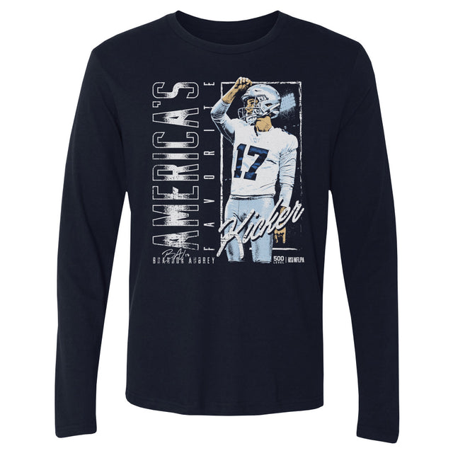 Brandon Aubrey Men's Long Sleeve T-Shirt | 500 LEVEL