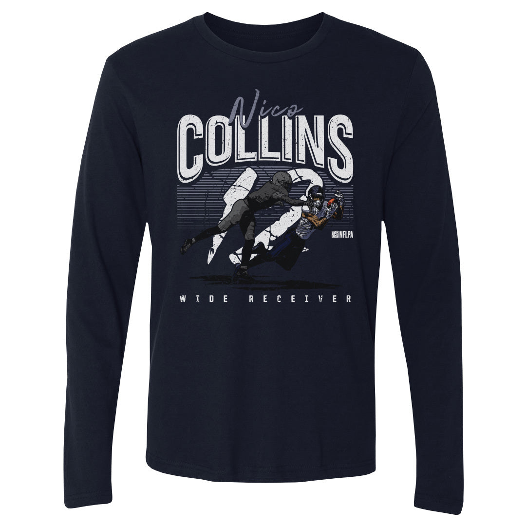 Nico Collins Men's Long Sleeve T-Shirt | 500 LEVEL