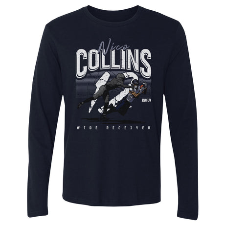Nico Collins Men's Long Sleeve T-Shirt | 500 LEVEL