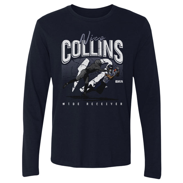 Nico Collins Men's Long Sleeve T-Shirt | 500 LEVEL