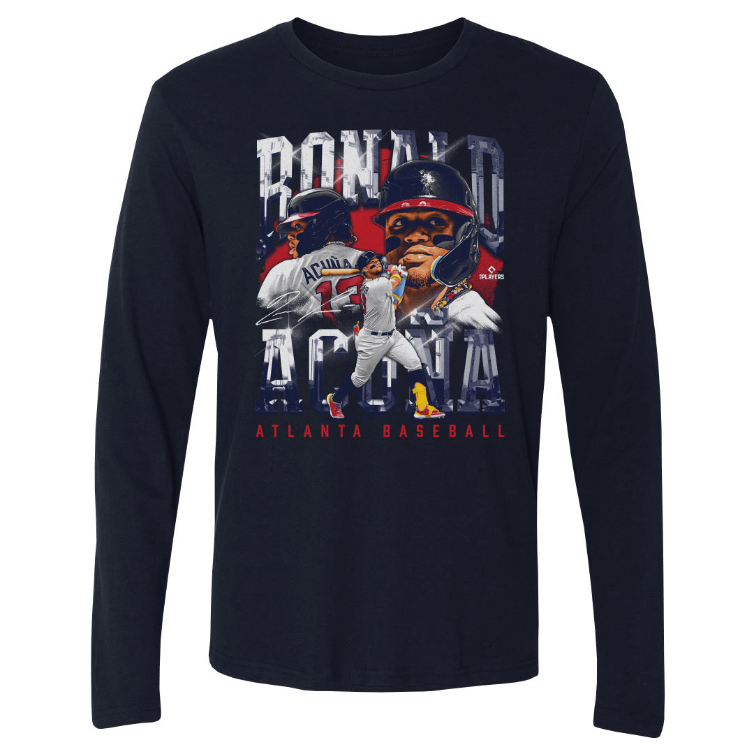 Ronald Acuna Jr. Men's Long Sleeve T-Shirt | 500 LEVEL