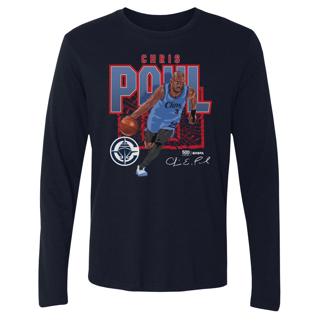 Chris Paul Men's Long Sleeve T-Shirt | 500 LEVEL