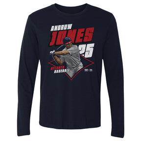 Andruw Jones Men's Long Sleeve T-Shirt | 500 LEVEL