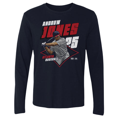 Andruw Jones Men's Long Sleeve T-Shirt | 500 LEVEL
