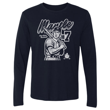 Mickey Mantle Men's Long Sleeve T-Shirt | 500 LEVEL