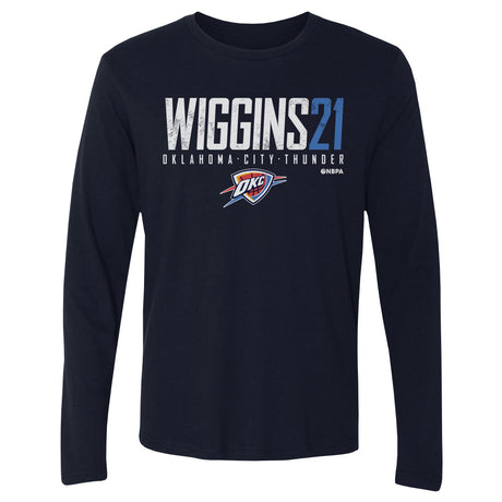 Aaron Wiggins Men's Long Sleeve T-Shirt | 500 LEVEL