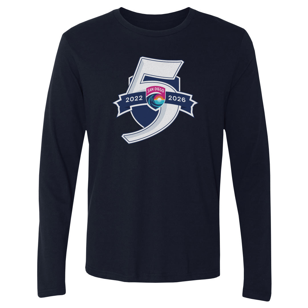 San Diego Wave FC Men's Long Sleeve T-Shirt | 500 LEVEL