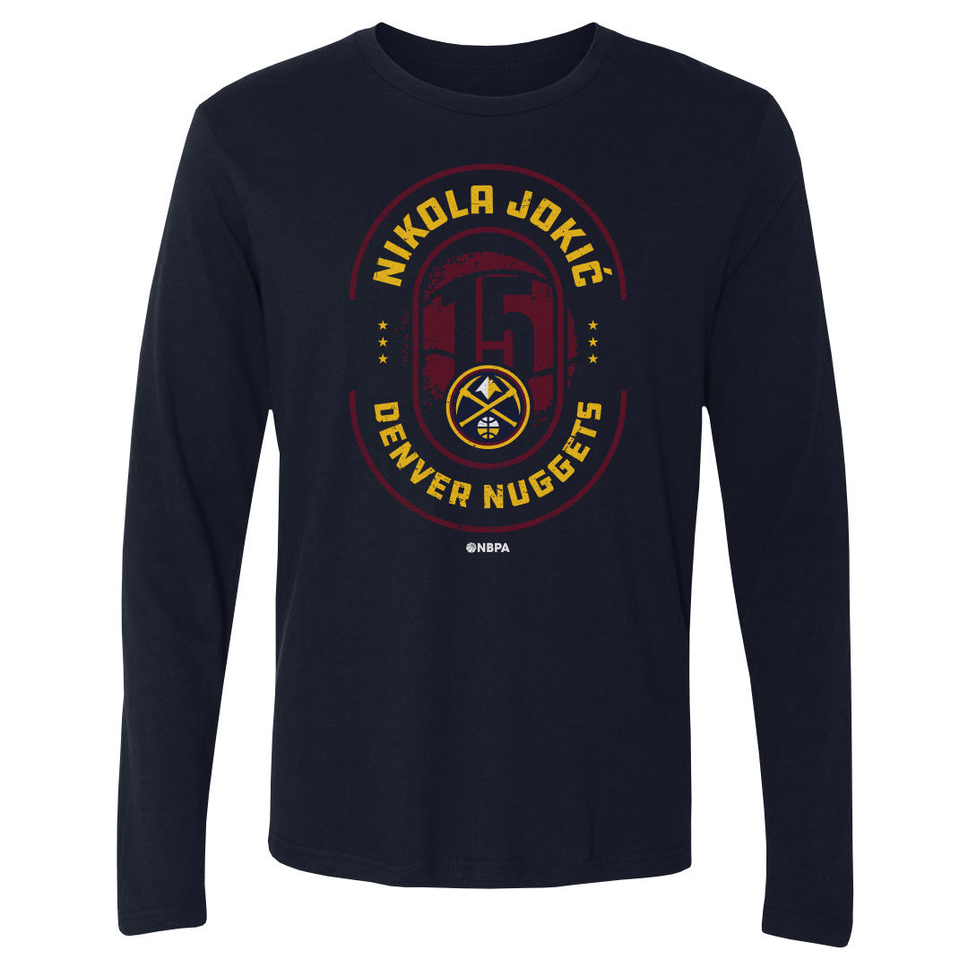 Nikola Jokic Men&#39;s Long Sleeve T-Shirt | 500 LEVEL