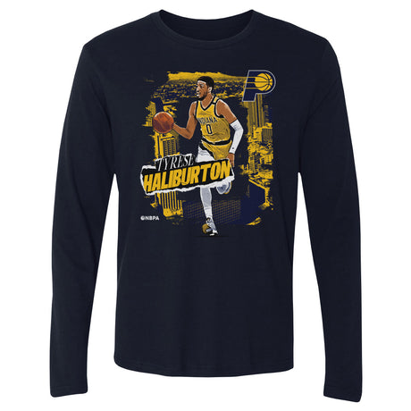 Tyrese Haliburton Men's Long Sleeve T-Shirt | 500 LEVEL