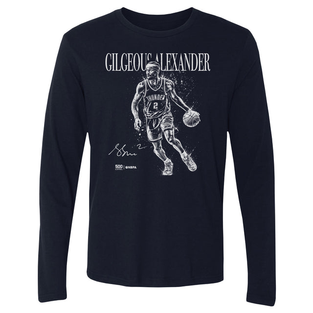Shai Gilgeous-Alexander Men's Long Sleeve T-Shirt | 500 LEVEL