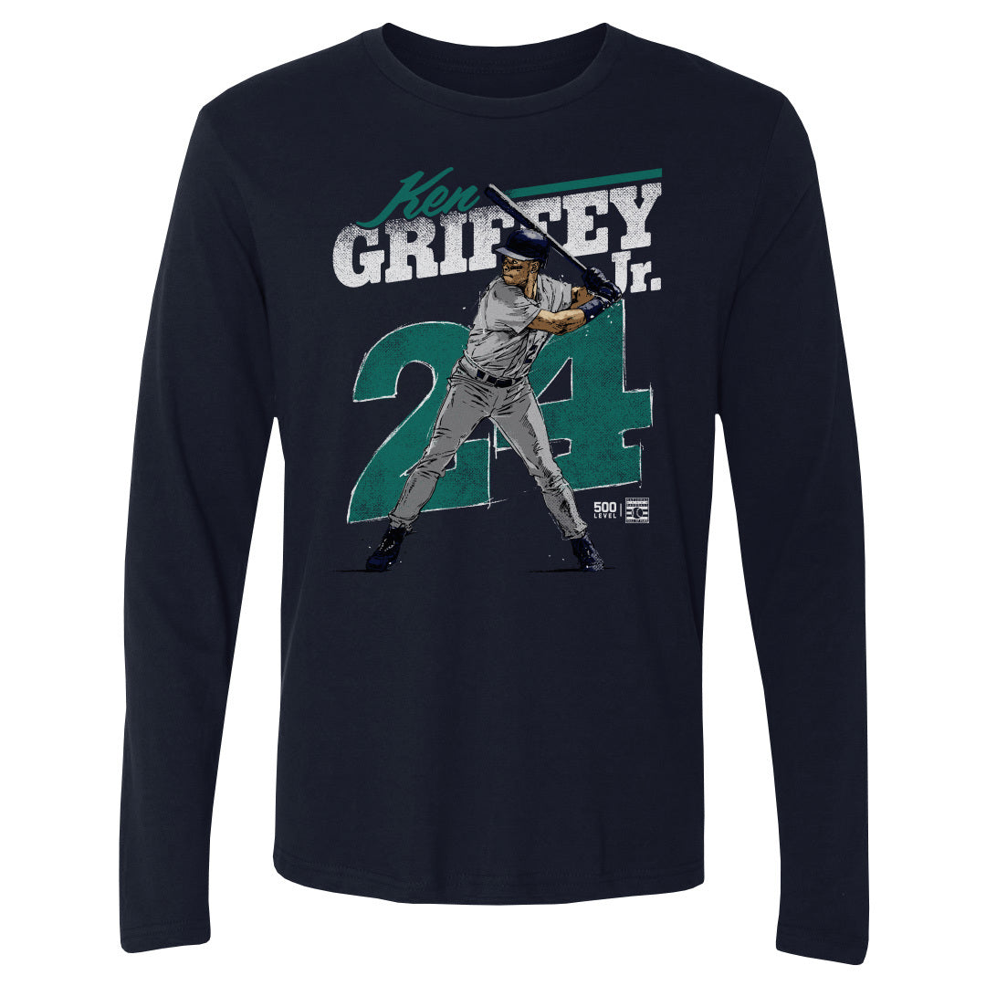 Ken Griffey Jr. Men's Long Sleeve T-Shirt | 500 LEVEL