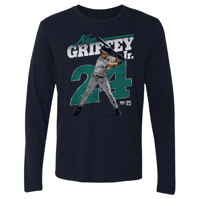 Ken Griffey Jr. Men's Long Sleeve T-Shirt | 500 LEVEL