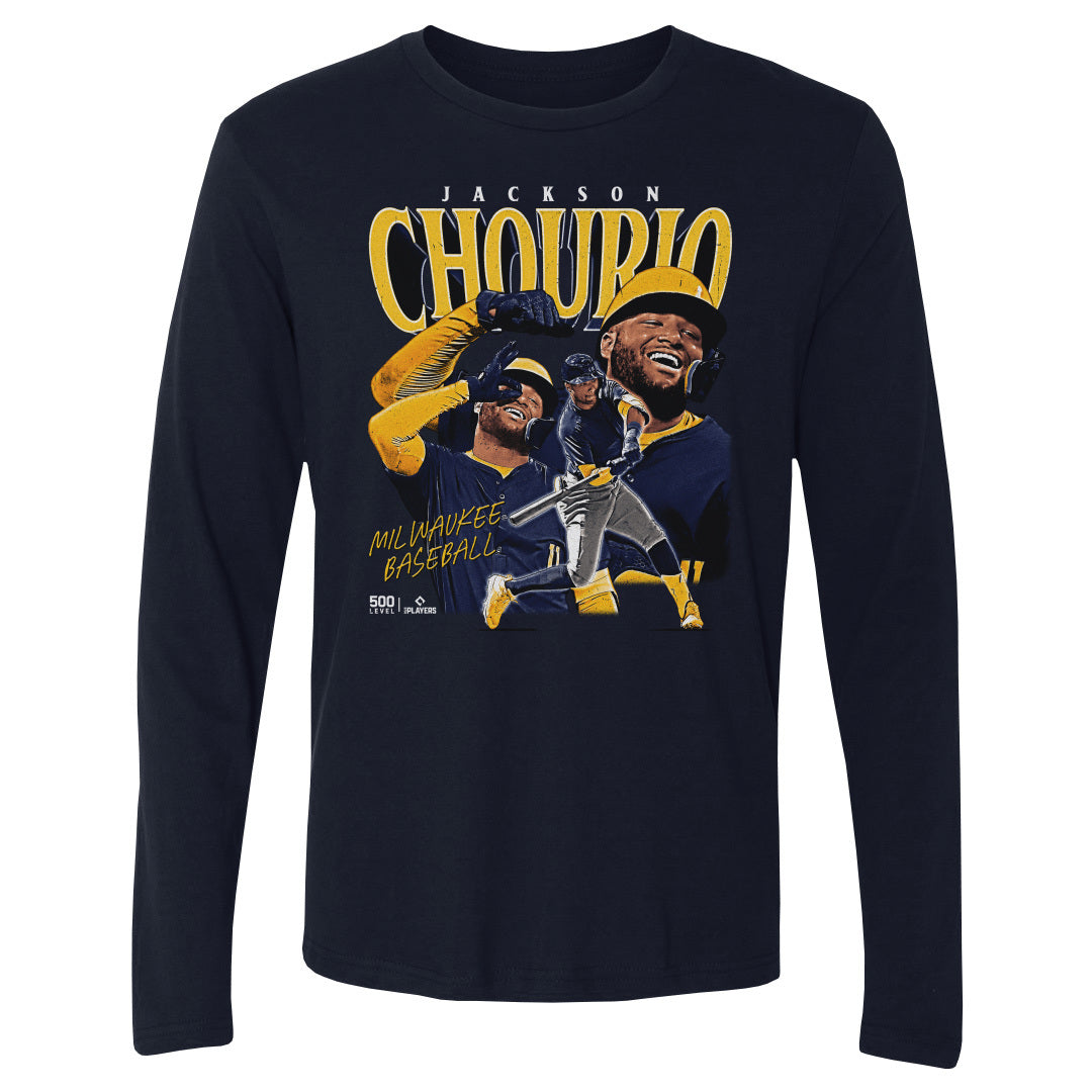 Jackson Chourio Men's Long Sleeve T-Shirt | 500 LEVEL