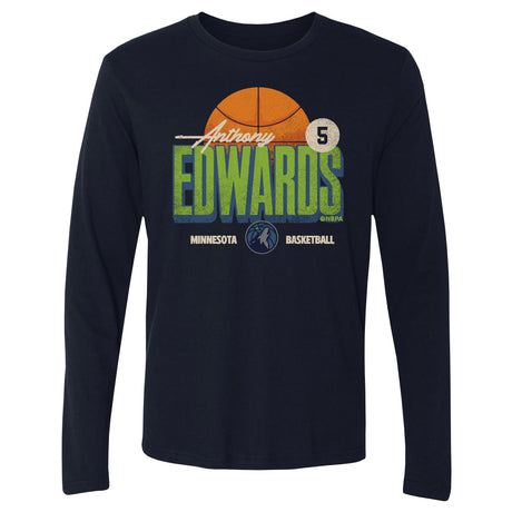 Anthony Edwards Men's Long Sleeve T-Shirt | 500 LEVEL
