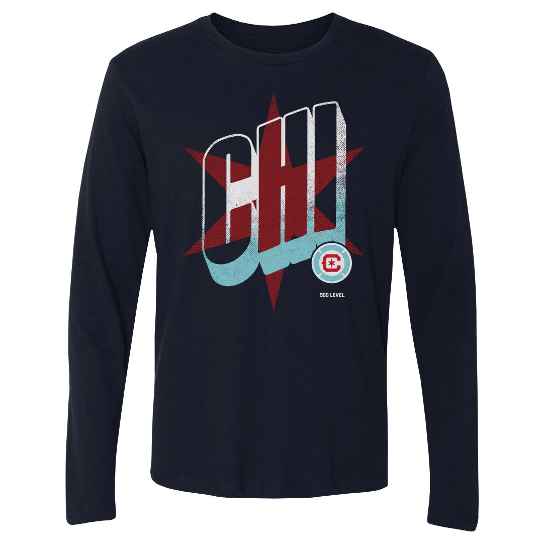 Chicago Fire FC Men's Long Sleeve T-Shirt | 500 LEVEL