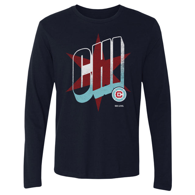 Chicago Fire FC Men's Long Sleeve T-Shirt | 500 LEVEL