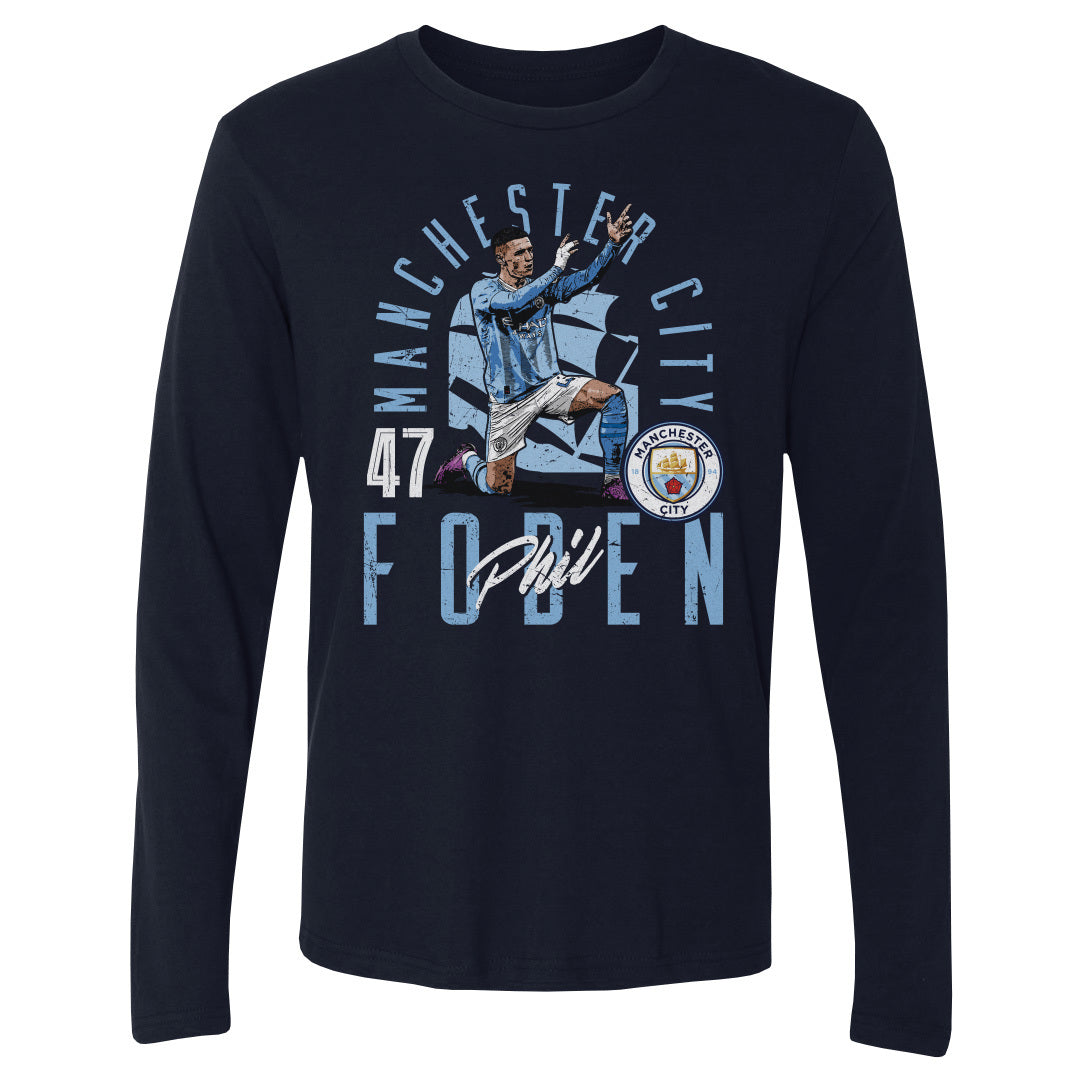 Phil Foden Men's Long Sleeve T-Shirt | 500 LEVEL