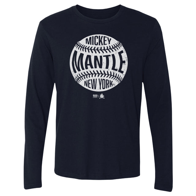 Mickey Mantle Men's Long Sleeve T-Shirt | 500 LEVEL