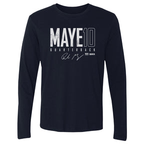 Drake Maye Men's Long Sleeve T-Shirt | 500 LEVEL