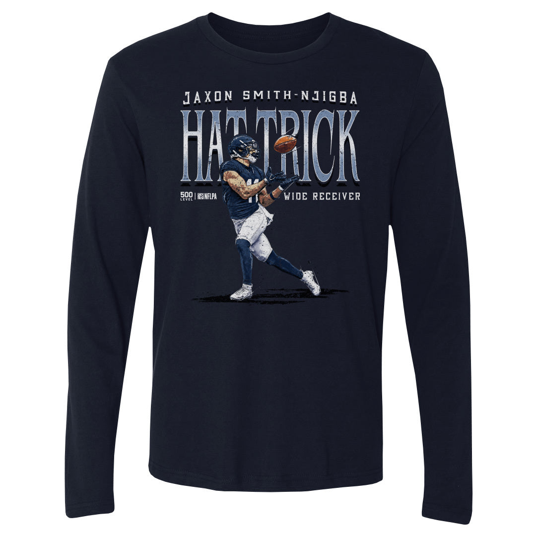 Jaxon Smith-Njigba Men's Long Sleeve T-Shirt | 500 LEVEL