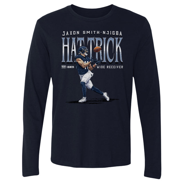 Jaxon Smith-Njigba Men's Long Sleeve T-Shirt | 500 LEVEL