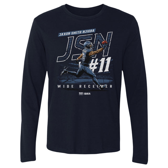 Jaxon Smith-Njigba Men's Long Sleeve T-Shirt | 500 LEVEL