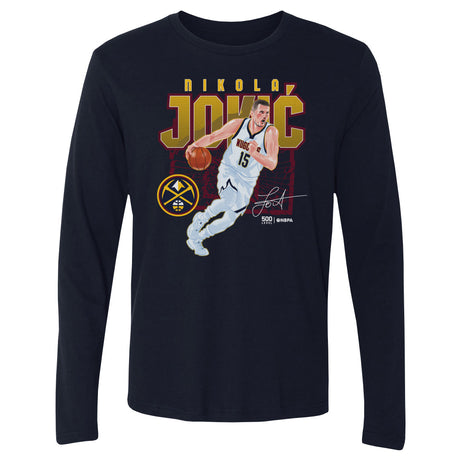 Nikola Jokic Men's Long Sleeve T-Shirt | 500 LEVEL