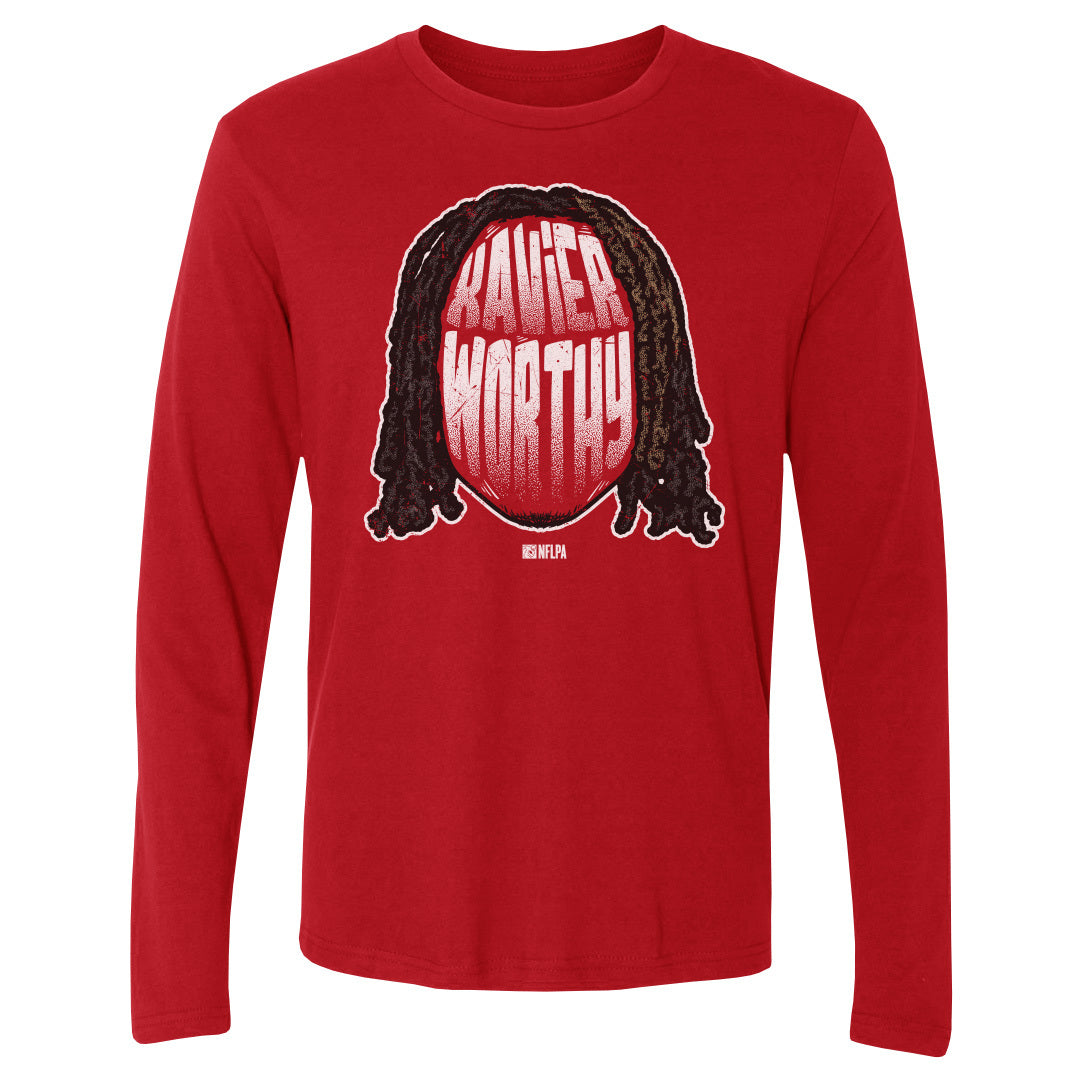 Xavier Worthy Men's Long Sleeve T-Shirt | 500 LEVEL