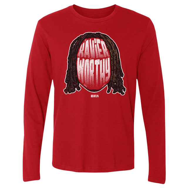 Xavier Worthy Men's Long Sleeve T-Shirt | 500 LEVEL