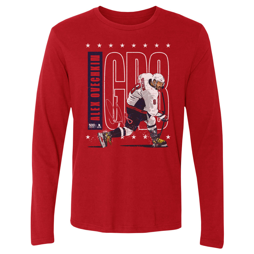 Alex Ovechkin Men's Long Sleeve T-Shirt | 500 LEVEL