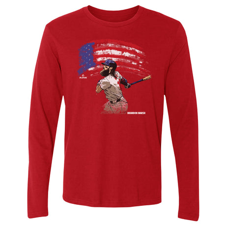 Brandon Marsh Men's Long Sleeve T-Shirt | 500 LEVEL