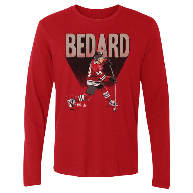 Connor Bedard Men's Long Sleeve T-Shirt | 500 LEVEL