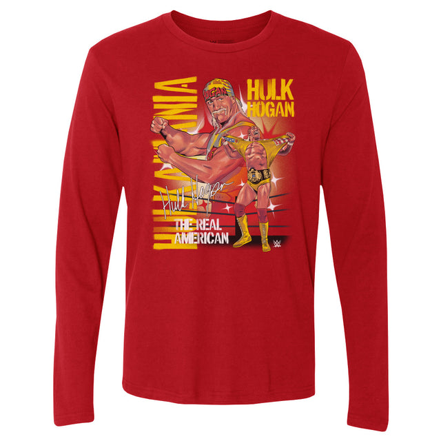 Hulk Hogan Men's Long Sleeve T-Shirt | 500 LEVEL